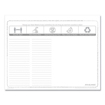AT-A-GLANCE® Disposable Clean Sheets, 25 Sheets, 17 X 22, White, 25-pack freeshipping - TVN Wholesale